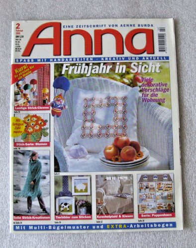 Handarbeitsheft anna burda - handarbeitsheft,