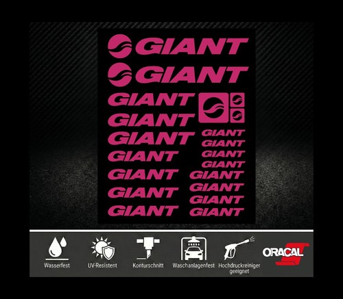 Giant aufkleber set pink - giant,
