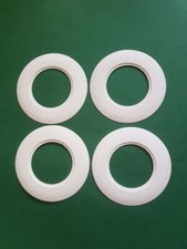 4 original DDR Tapetenschoner weiß rund Tapetenschutz Wandschutz Schalter