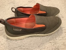 Ecco Schuhe Mokassins 39 Grün Damen Nubuk