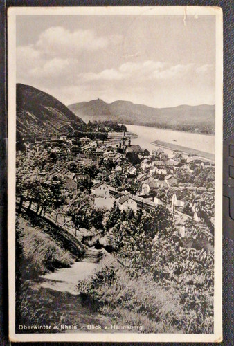 Oberwinter rhein panorama - ak,