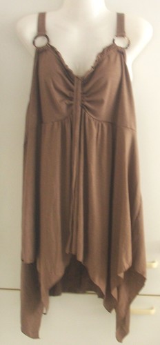 Braunes zipfel shirt - r, mit