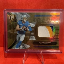 Justin Herbert Gold Standard  Gold Gear Patch /49 Los Angeles Chargers 