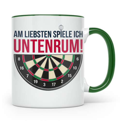 Dart tasse mit spruch - dart,