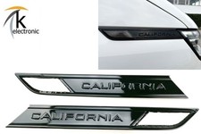 VW T6.1 CALIFORNIA Embleme | schwarz glänzend links + rechts seitlich Kotflügel