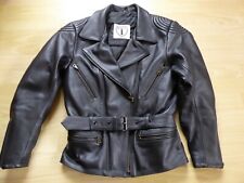 Bikerjacke / Motorradjacke aus Leder von Highway 1 für Damen, Größe 38