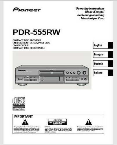 Pioneer pdr 555rw audio - pdr-555rw,