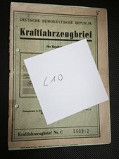 DDR Kfz Brief MZ TS 250/1