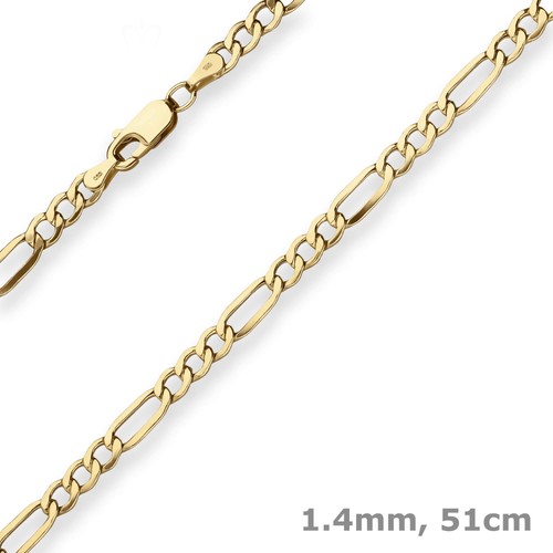 5mm figarokette goldkette - figarokette,