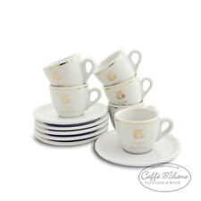 Club di Poccino Espresso Tassen mit Unterteller - 6 Stück - Caffe Milano