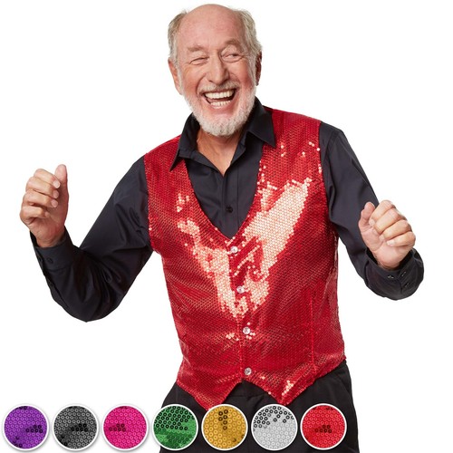 Herren pailletten weste - herren,