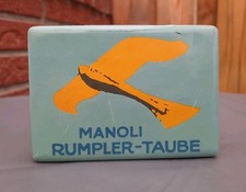Alte Blechdose * Zigarettendose Manoli * Rumpler-Taube * 25 Zigaretten * um 1913