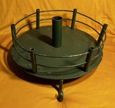 Antiker Christbaumständer, Paradiesgarten aus Metall, selten, um 1920/30