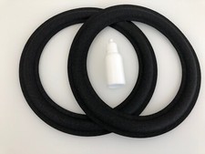 2x Schaumstoff Sicken Passen Für  8“ Heybrook HB1 Inkl 20ml Kleber #32