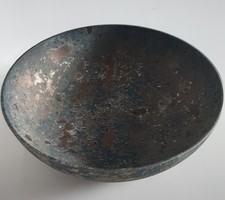 Traumhafte Deko Schale 30 Cm Beschichtet Gold Petrol Grün Antik Look Top Zustand