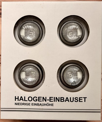 Halogen einbauleuchten set - einbauleuchten, 4x