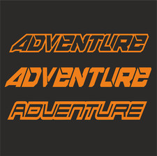 2 Aufkleber 30 x 4cm ADVENTURE