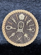 Knotentafel Seemannsknoten Verschiedene Schiffsknoten Anker Wandhalterung Deko