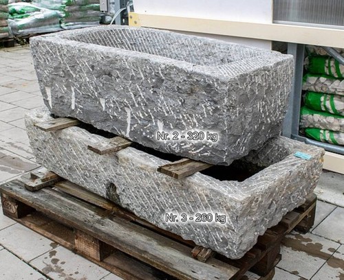 Antik trog linz kalkstein - antik,