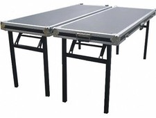 2 Tische in Case-Ausführung TB-1 m. Rollen DJ Klapptisch 160 x 60 cm Casetisch