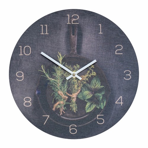 Wanduhr holz 30x30cm - 30x30cm, rund