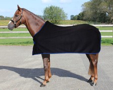 QHP Fleecedecke Basic, Abschwitzdecke 125-165 cm blau schwarz grün bordeaux neu