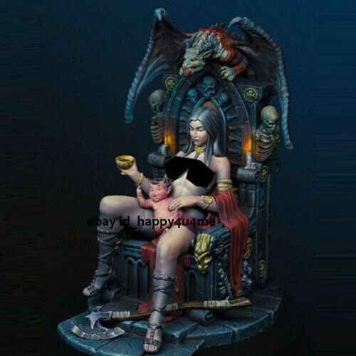 Resin fantasy frau figur - 1/24,