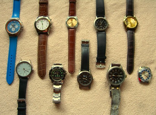 Zehn armbanduhren aus erbe - erbe,