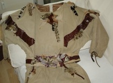 Modelloverall aus feinstem Veloursleder  Gr. 38/40 Vintage