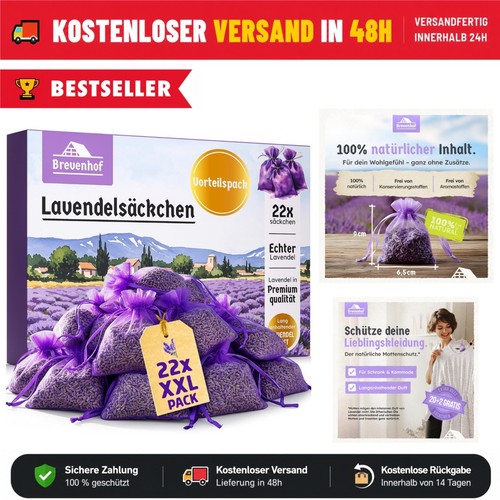 22x lavendel duftsäckchen - lavendel,