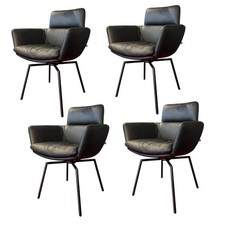 KFF 4er-Set Stuhl Faye Leder