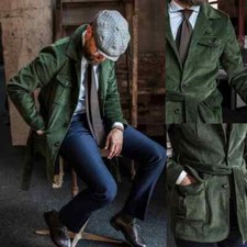 Grüner CordAnzug für Männer