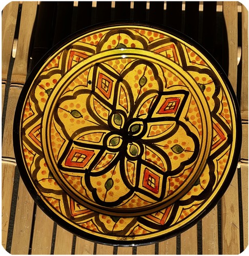 Orientalischer keramik teller - orientalischer,