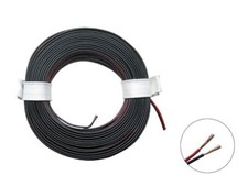 Zwillingslitze Doppellitze 2x 0,08mm² 10m Ring Litze zweiadrig Kabel Kupfer Cu