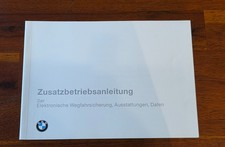 BMW E36 Zusatzbetriebsanleitung Elektronische Wegfahrsperre Coupe Cabrio Limo