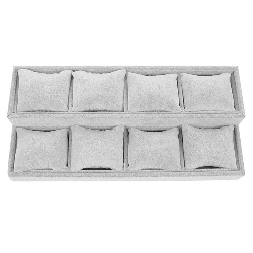 Gray velour jewelry - gray,