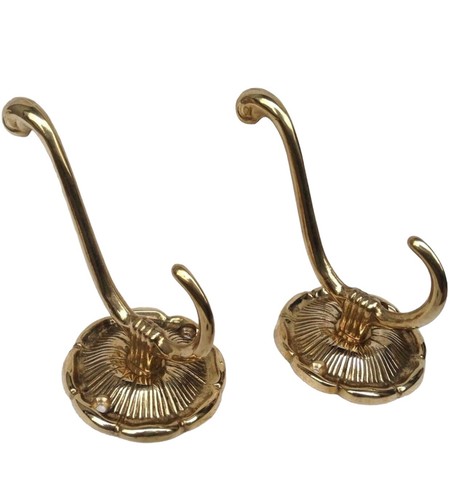 Wandhaken messing - 2x,