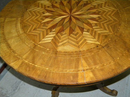 1860 stern furnierter - c.1860,