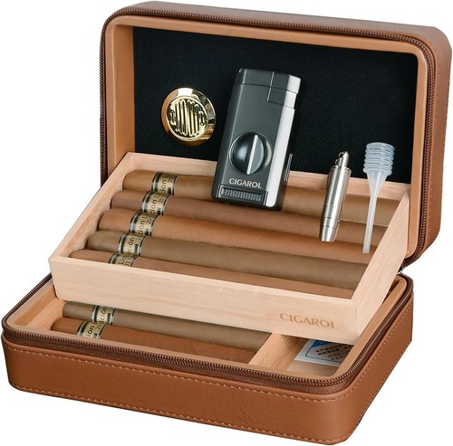Humidor zigarren leder - humidor,