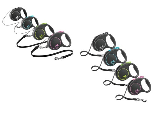 Flexi black design leine - black,