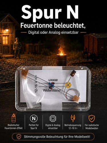 Spur feuertonne led - n,