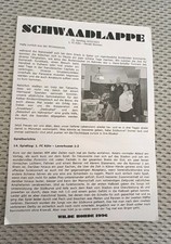 FANZINE ULTRAS FLYER SCHWAADLAPPE 1.FC KÖLN v SV WERDER BREMEN 2022/2023