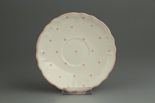 Untertasse für Kaffee / Tee Salins les Bains rosa Punkte