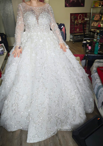 Brautkleid ballkleid weiß - brautkleid,
