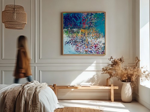 Acrylgemälde auf leinwand - leinwand,