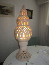Windlicht Lampe Laterne aus Tunesien Terracotta 74 cm hoch E27 Fassung
