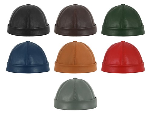 Herren echtleder skullcap - herren,