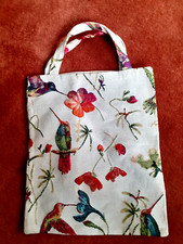 Einkaufstasche Tragetasche Gobelin Tasche Stofftasche/  Motiv Kolibri