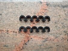 10 X C-CLIP KABELHALTER FAHRRAD RAHMEN KUNSTSTOFF SCHWARZ BREMSLEITUNG BOWDENZUG