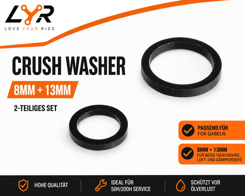 Crush washer set 8mm 13mm - set, für